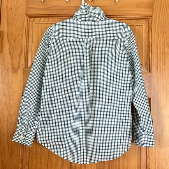 Boys size 7 Chaps long sleeved plaid button-down shirt - Picture 2 of 5